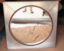 VINTAGE AVIATOR STYLE SQUARE MIRROR FRAME