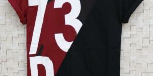 men round neck printed t-shirt