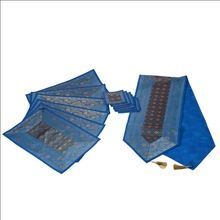 Indian Silk Table Runner with 6 Place Mats