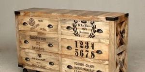 Wood Drawers Storage Cabinet