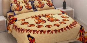 Style Maniac high quality cotton fabric Jaipuri Designer Queen bedsheet with 2 pillow covers.