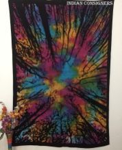 Multi Tie-dye skull Tapestry