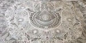 Lucky Palm Printed Duvet Cover Set with Matching Pillows