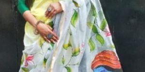 Hand Painted Kerala Cotton Saree