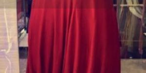 Leaf Belt Drape Maxi Dress