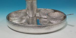 Silver Plated Hammered Dinner Set