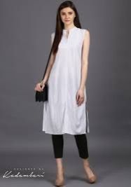 White Kurti