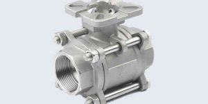 THREE PC MOUNTING PAD BALL VALVE