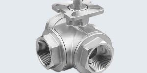 THREE WAY STAINLESS STEEL BALL VALVE