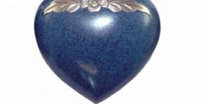 Brass Heart Keepsake Urn