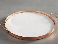 Round Marble Serving Tray