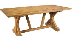 Trestle Base Large Dining Table