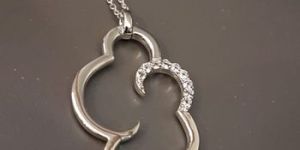 Sterling Silver Diamond Pendant