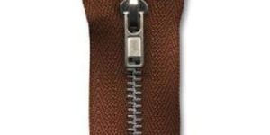 Brown Metal Zippers