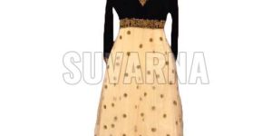 Machine Embroidered Anarkali Suit