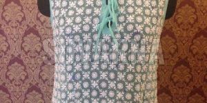 Sea Green Chikankari Top