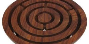 Wooden Labyrinth Board Game Ball, Educational Game