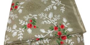 Silk Embroidered Fabric Material