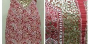 Cotton Suit with Chiffon Dupatta Dress Material