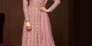 Pink Designer Anarkali Salwar Suit