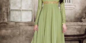 Sparky Green Anarkali Salwar Suit
