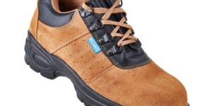 Brown Leather Safety Shoe