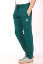 Fleece Green Track Pant