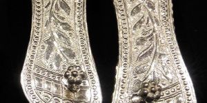 92.5 Sterling Silver Laxmi Charan Paduka