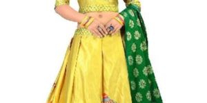 Yellow Elephant Lehenga