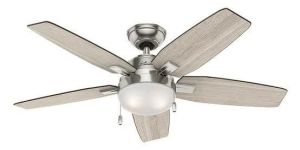 LED Indoor Brushed Nickel Ceiling Fan