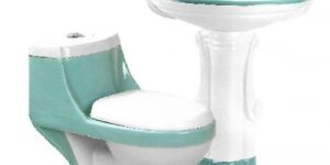 Wash Basin and Toilet Set