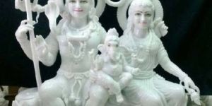 Marble Shiv Parivar Statue