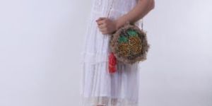 Keyhole Neck Midi Dress