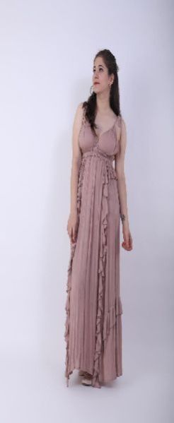 Strappy Frill Maxi Dress