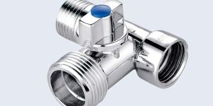 THREE-WAY ANGLE BRASS BALL VALVE