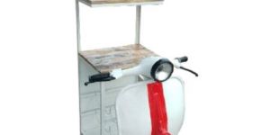 Reclaimed Wood Scooter Display Unit