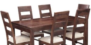 Sheesham Wood 6 Seater Dining Table Set