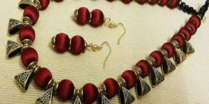 Silk Thread Necklace Set
