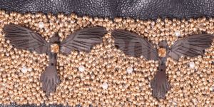 Hand Embroidered Leather Motif