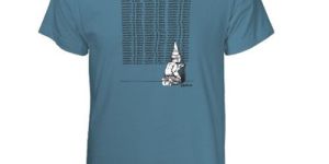 Mens Blue Printed T-Shirt