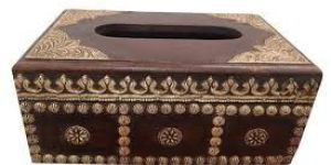 Brass Work Tissue Box