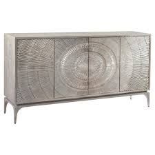 Silver Side Board Cabinet