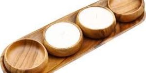 Wooden Dip Small Bowl