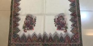 White Pashmina Embroidered Stole