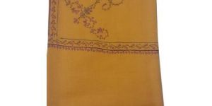 Yellow Woolen Kashmiri Shawl