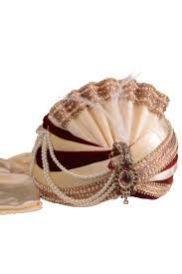 Embroidered Wedding Turban