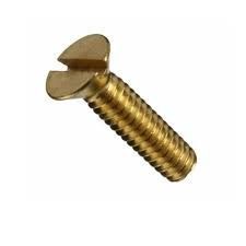 Brass Slotted CSK Head Screws