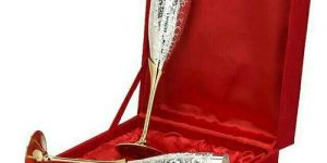 Brass Wine Glass Set