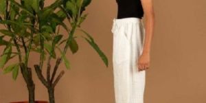 White Check Handloom Pant