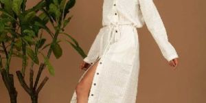 White Handloom Dress